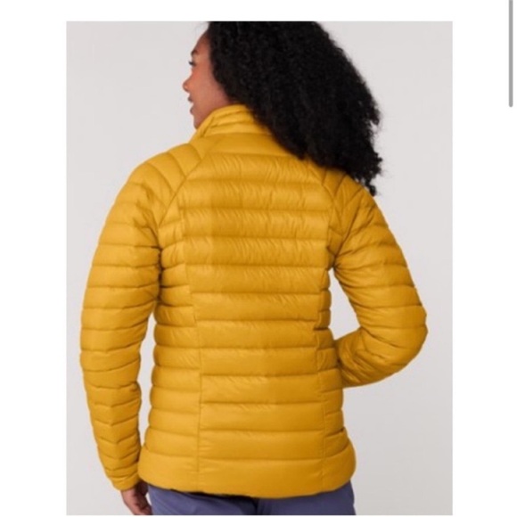 Patagonia Women’s XXL Down Sweater Puffer Jacket Yellow Cosmic Gold NWT 1 - Picture 9 of 15